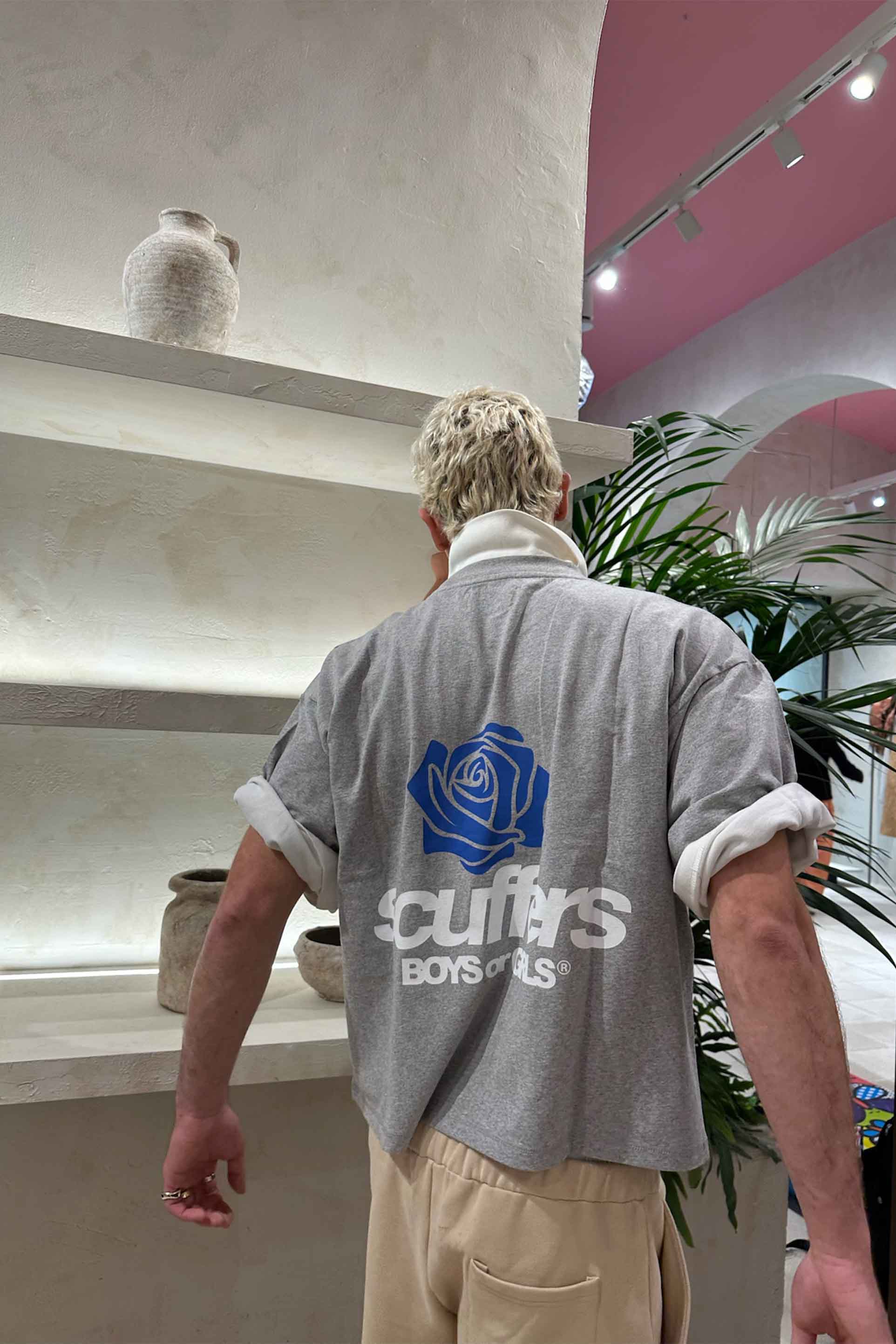 Koszulka dla chłopców lub dziewcząt w kolorze jasnoszarym