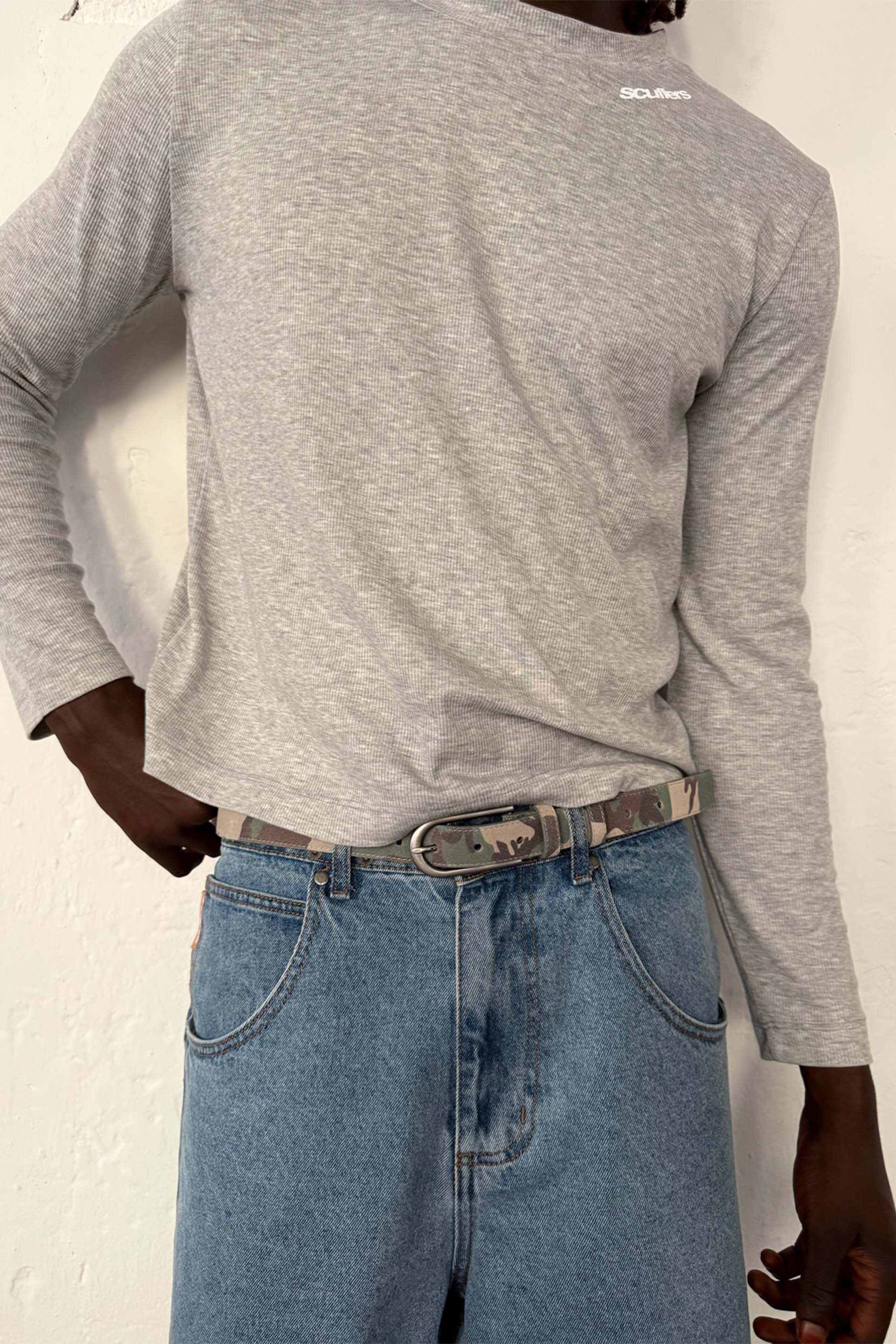 Zielony pas kamuflażowy