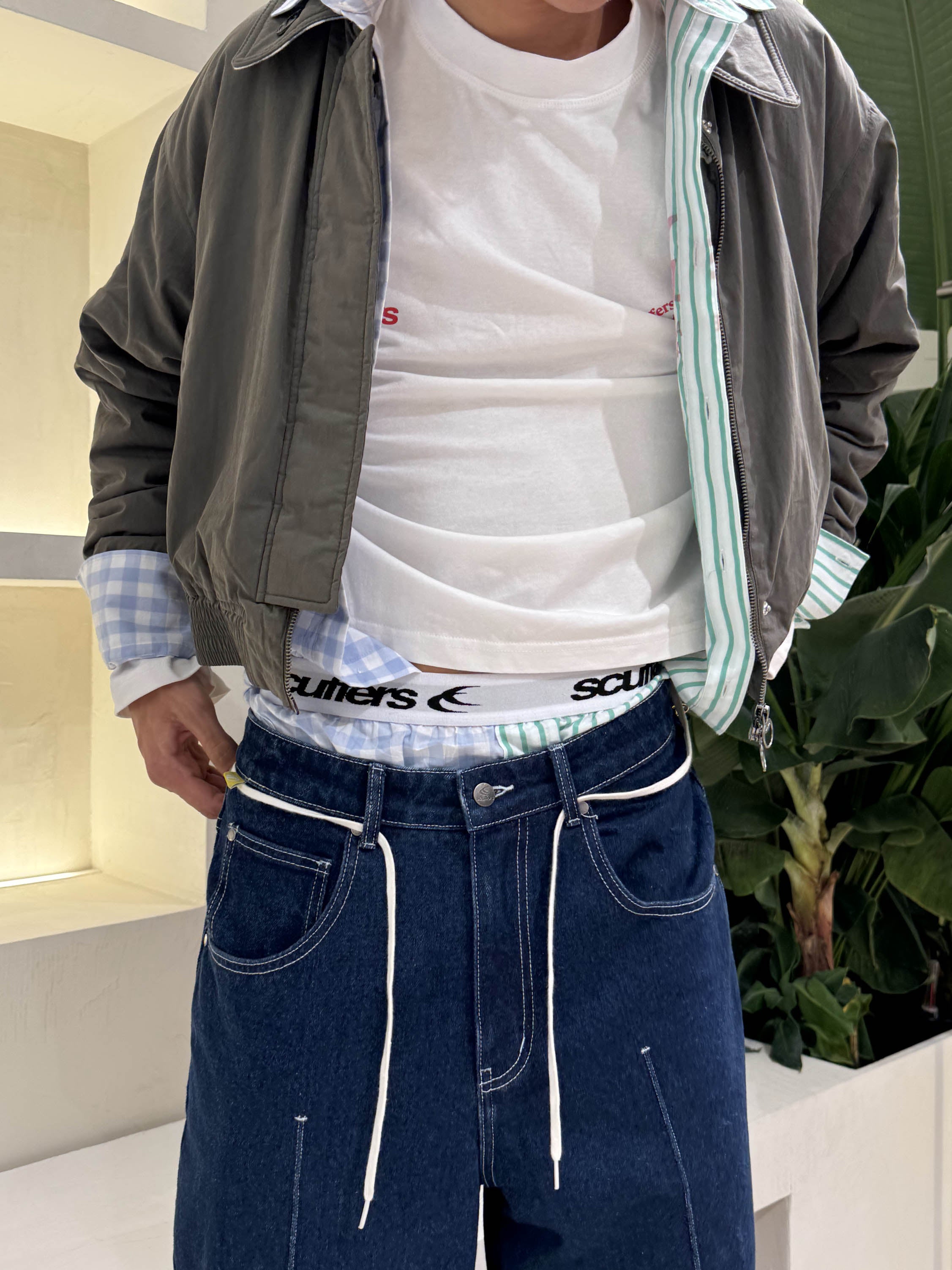 Hollywoodzkie niebieskie spodnie