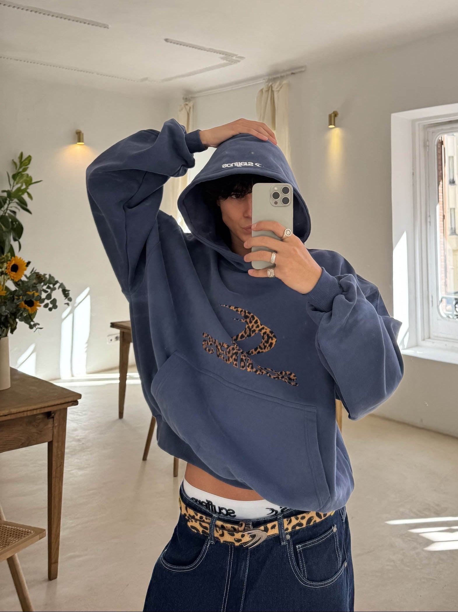 Bluza z kapturem Safari Blue