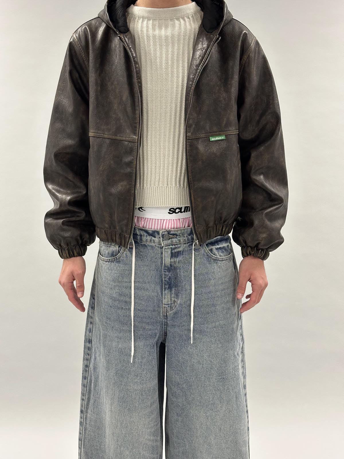 Brązowa kurtka robocza