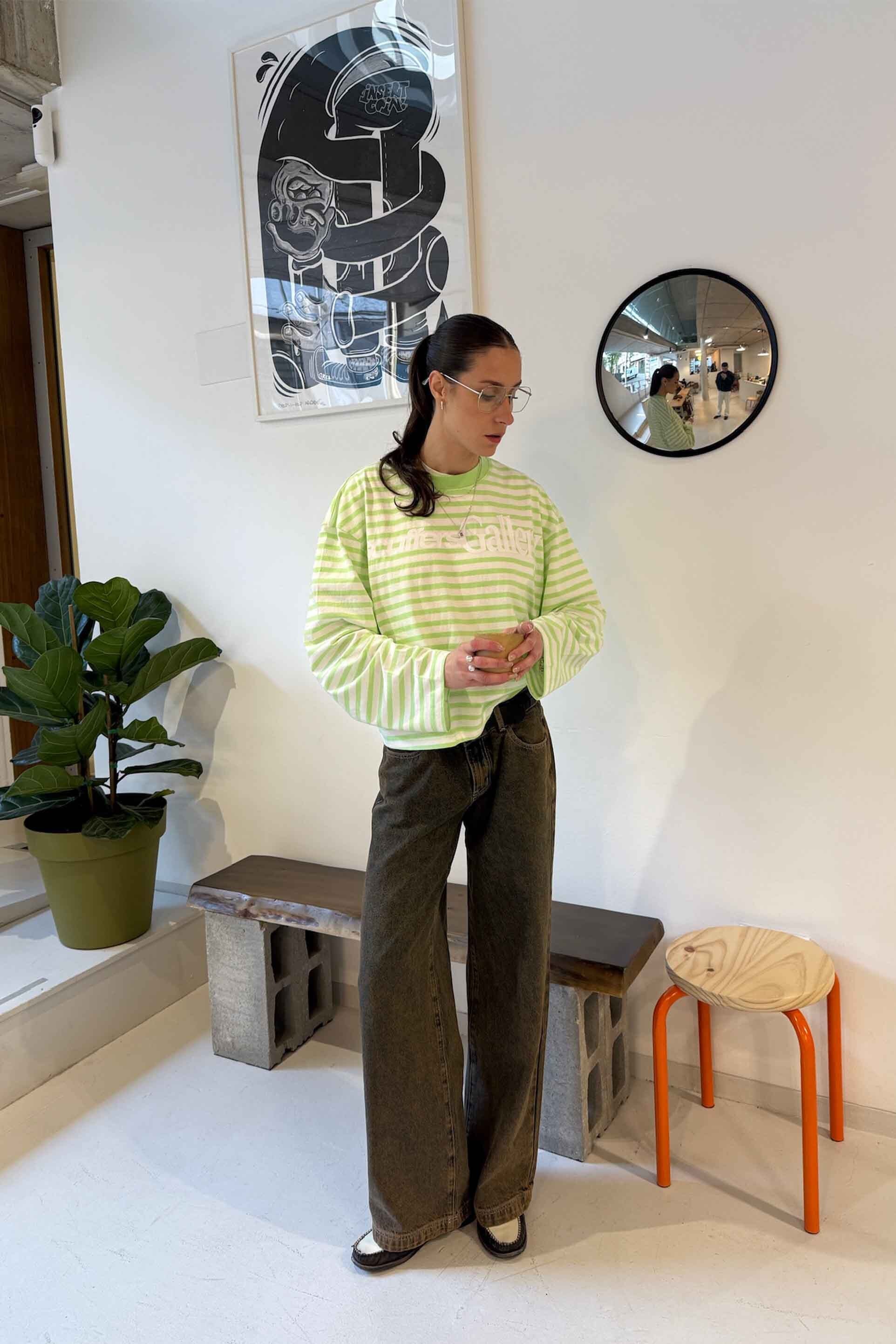 Kurator Zielono-Biały Długi Rękaw