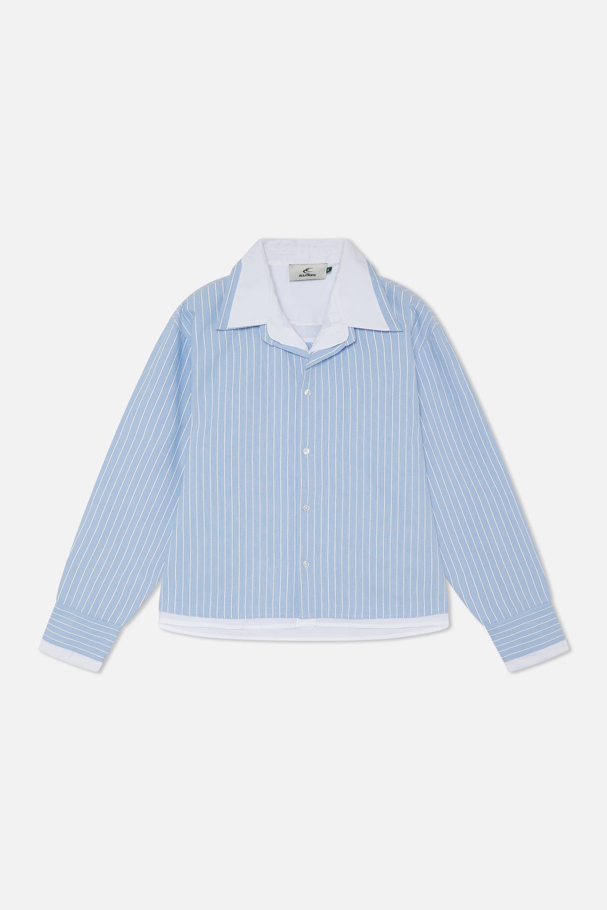 Koreańska niebieska koszula