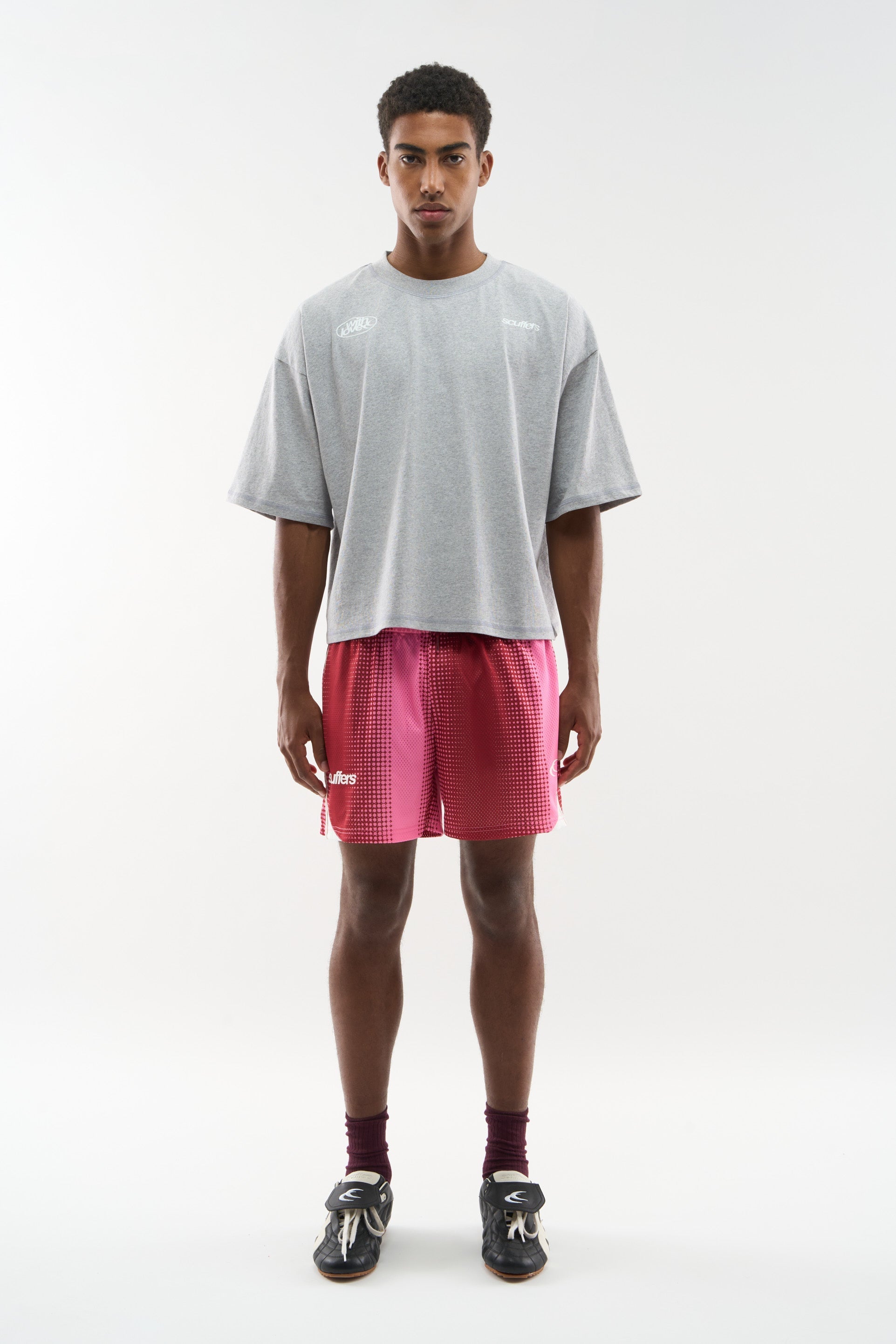 Kochająca szara melanżowa koszulka