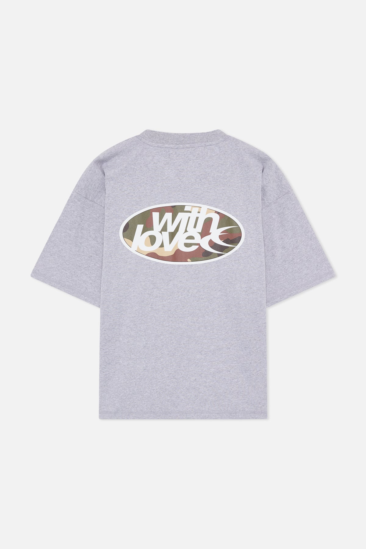 Kochająca szara melanżowa koszulka