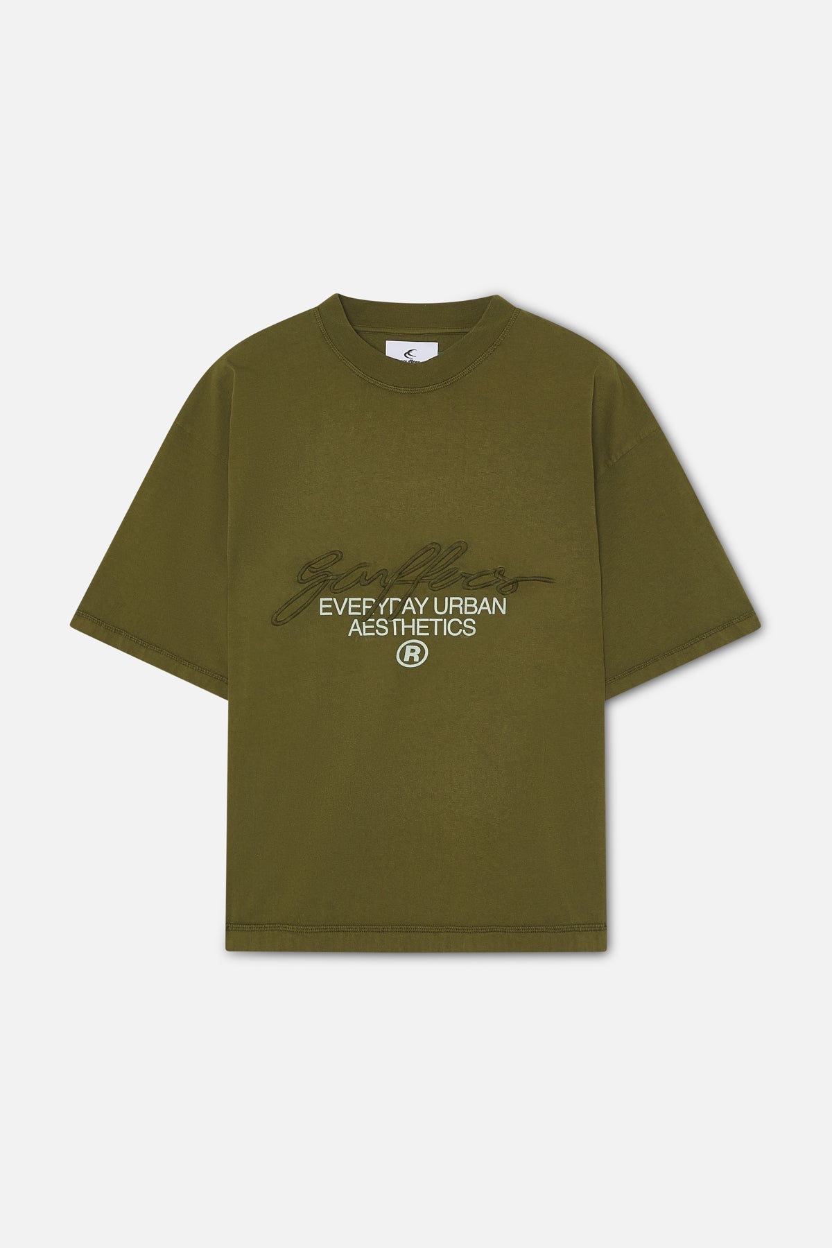 Nowa zielona koszulka z podpisem