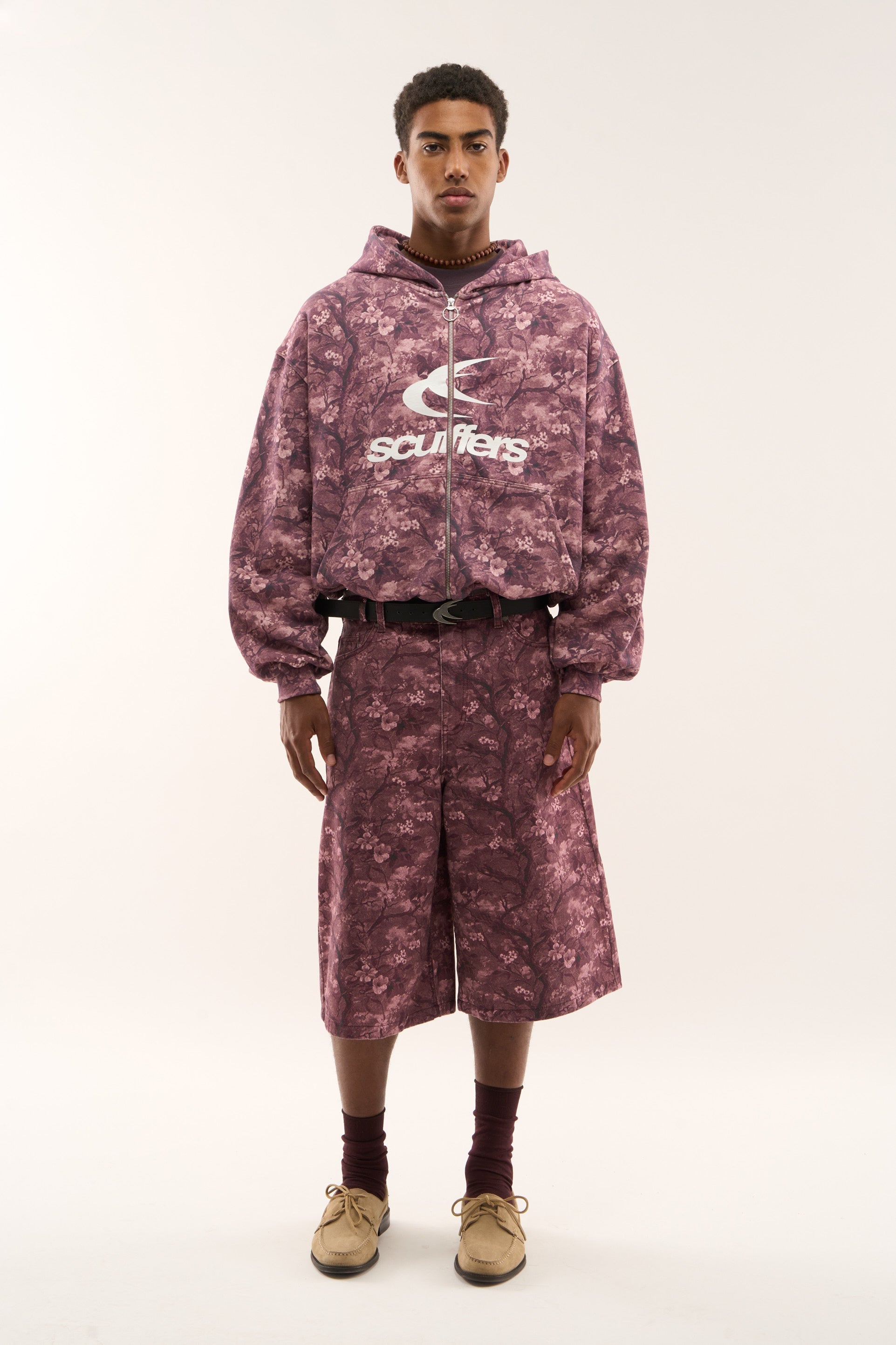 Prawdziwy kwiat bordowy zamek błyskawiczny