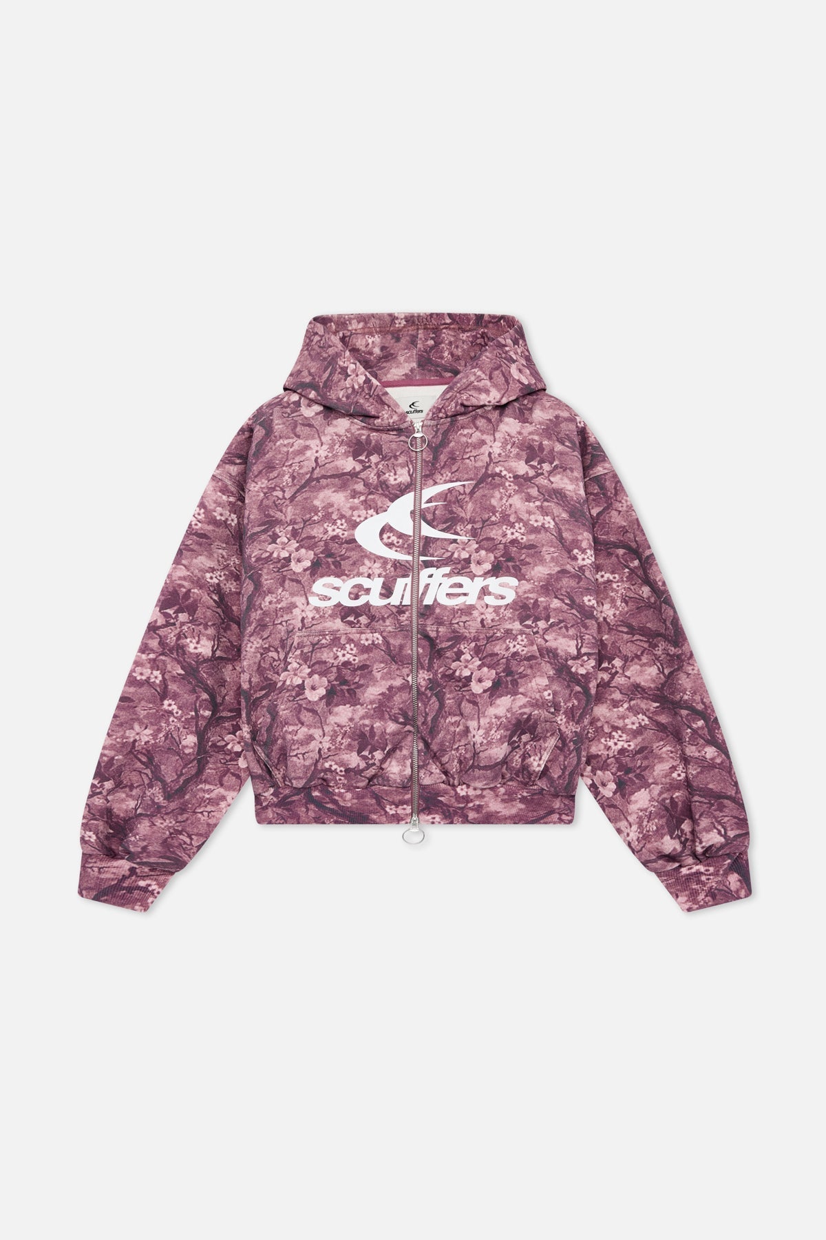 Prawdziwy kwiat bordowy zamek błyskawiczny