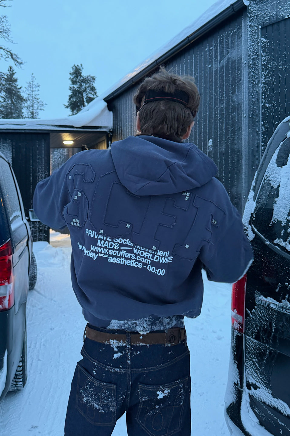 Bluza z kapturem Worldwide Blue