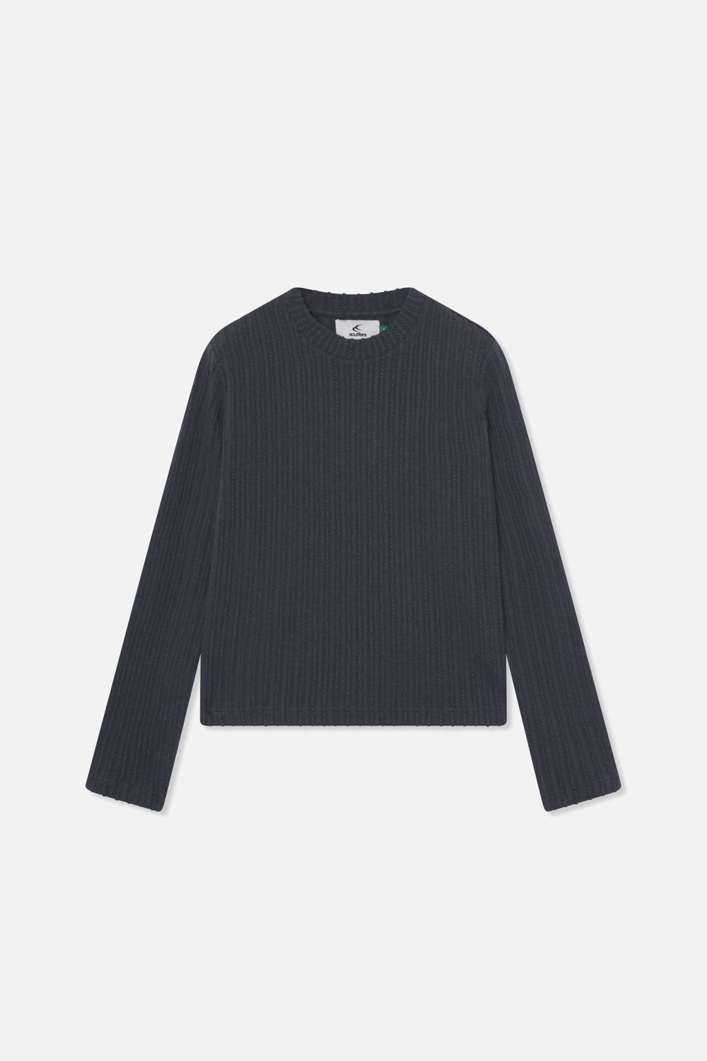 Elegancki ciemny długi rękaw