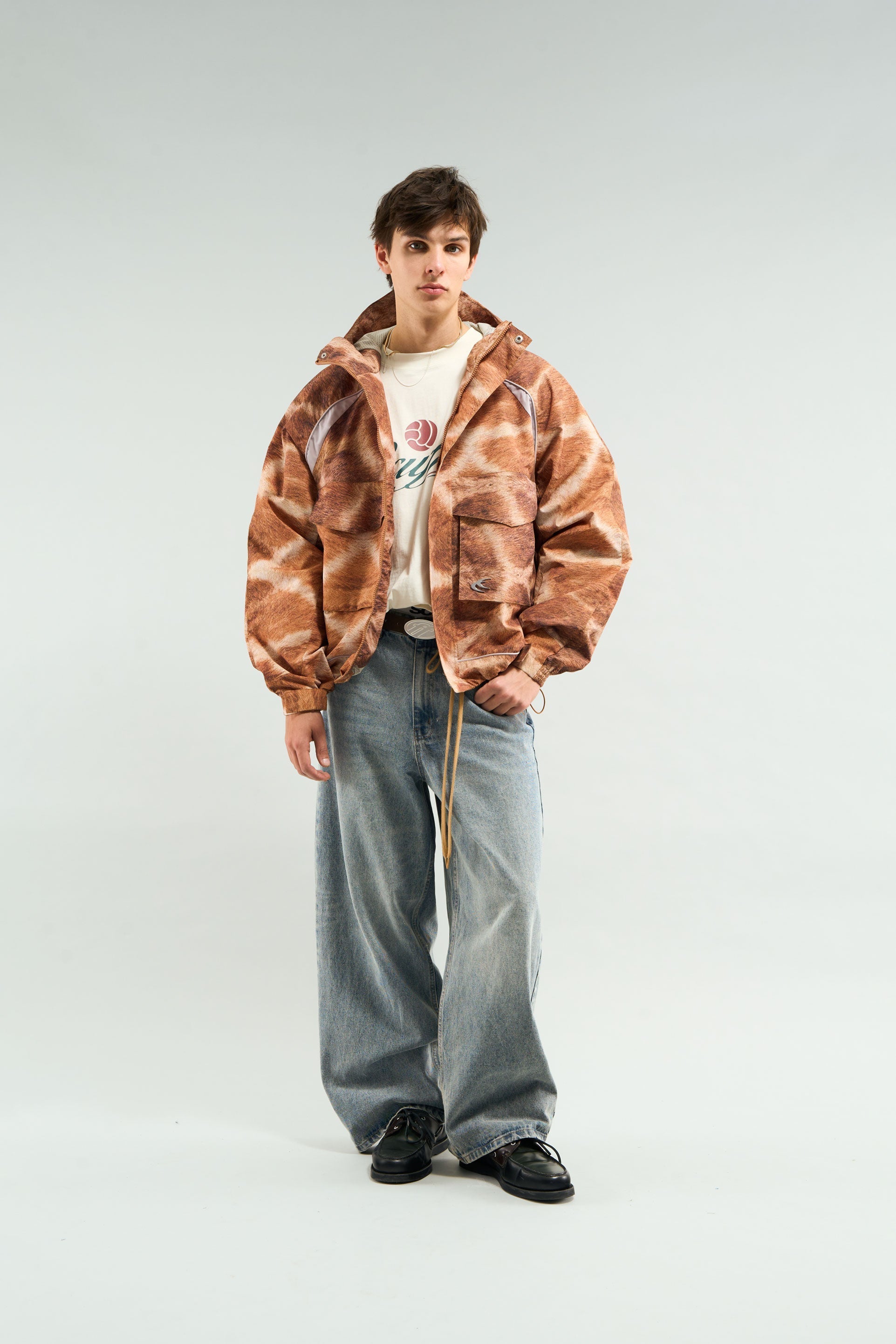 Kurtka wiatrówka żyrafa