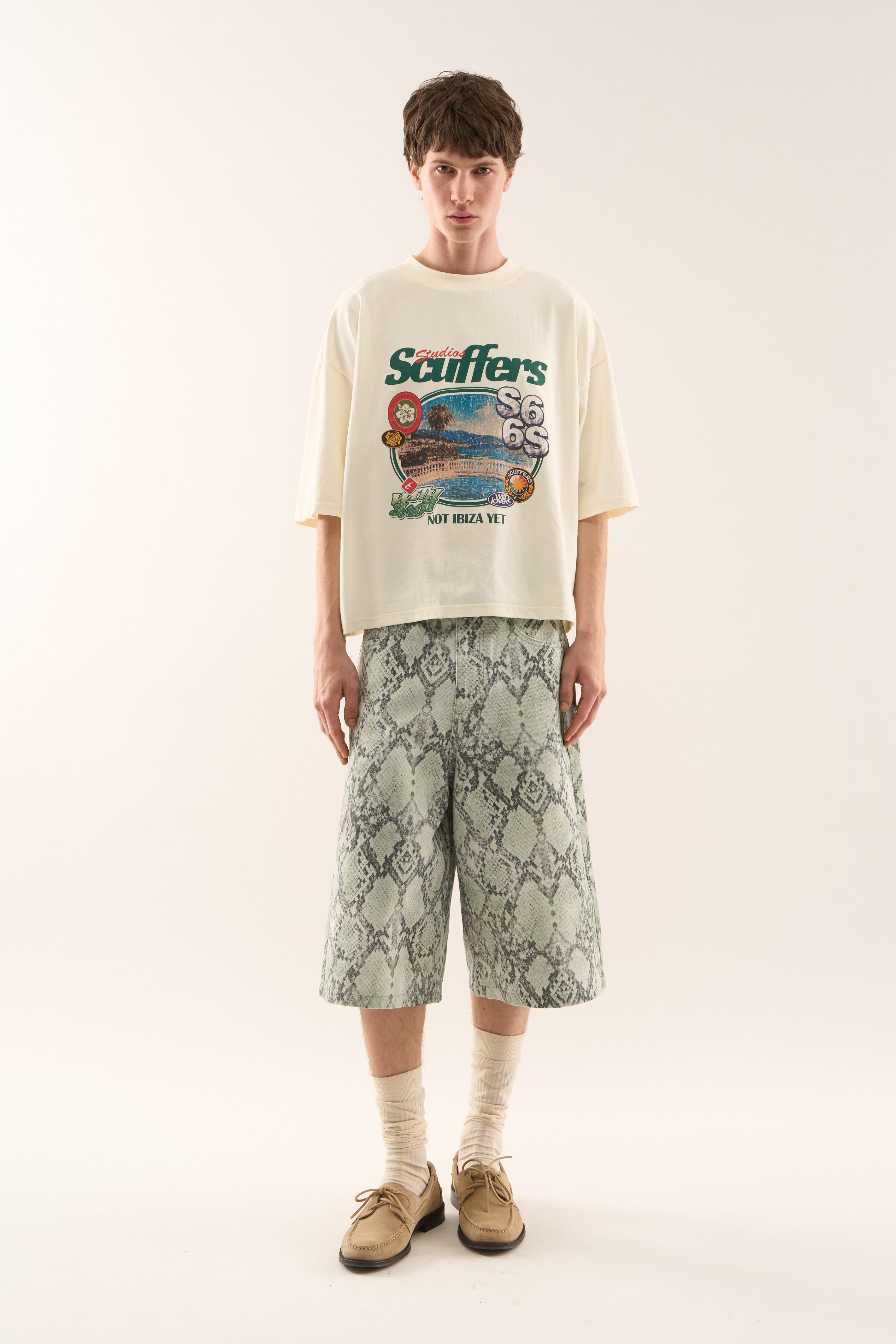 Szorty Jumbo Green Snakeprint