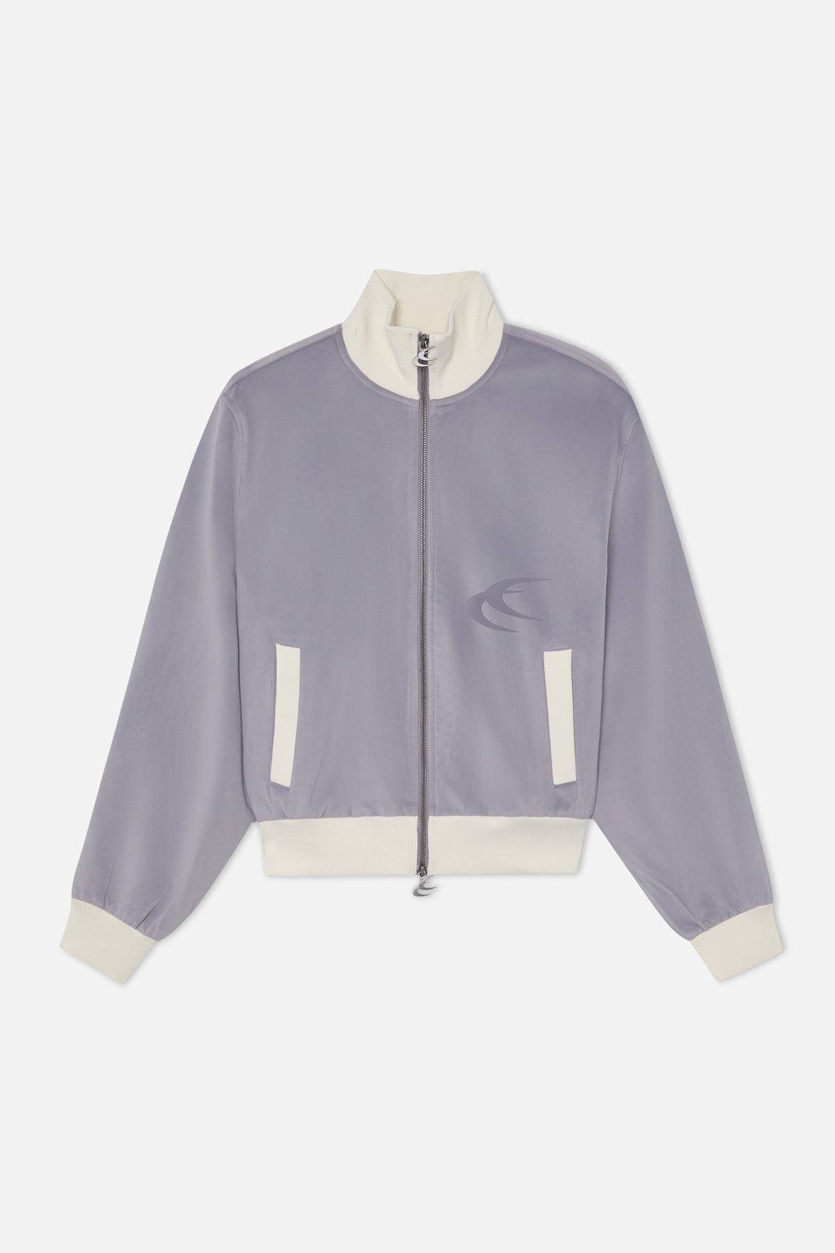 Śnieżnoszary zamek błyskawiczny