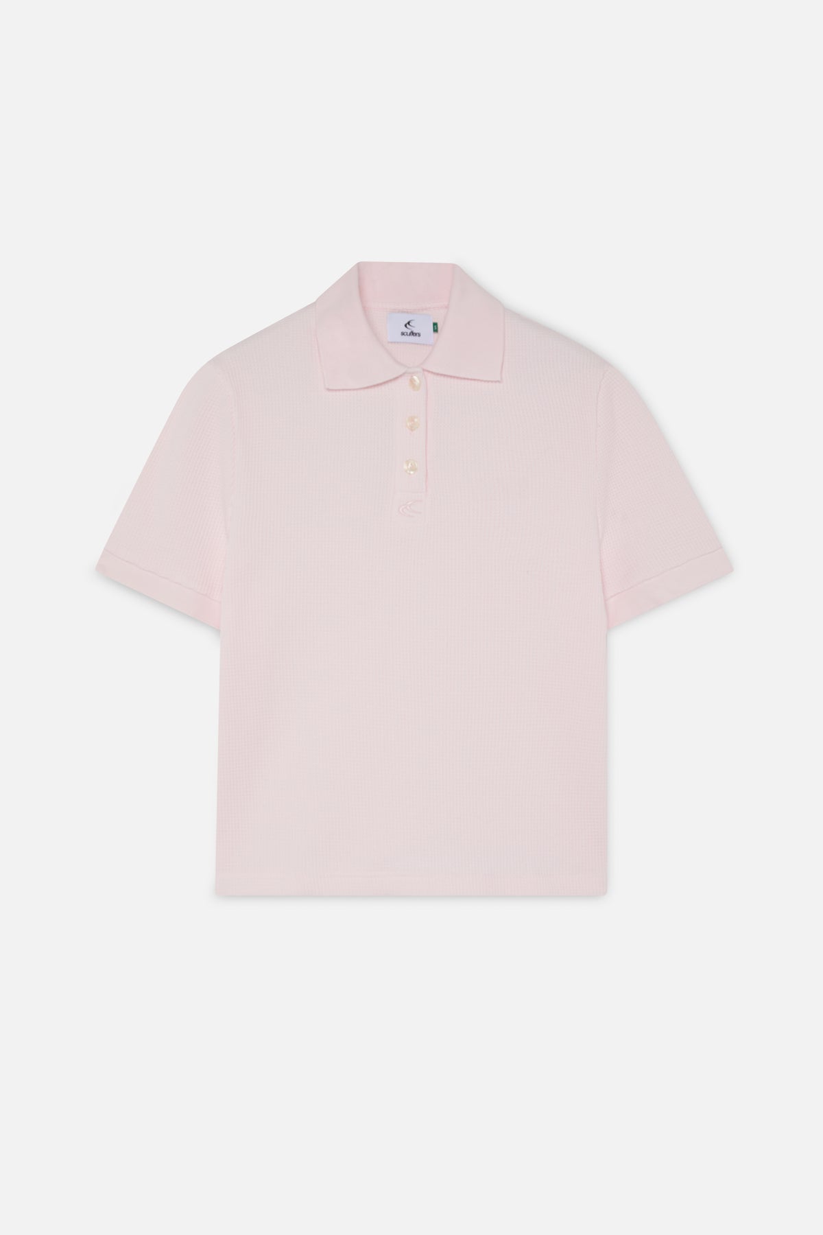 Waffle Pink Polo