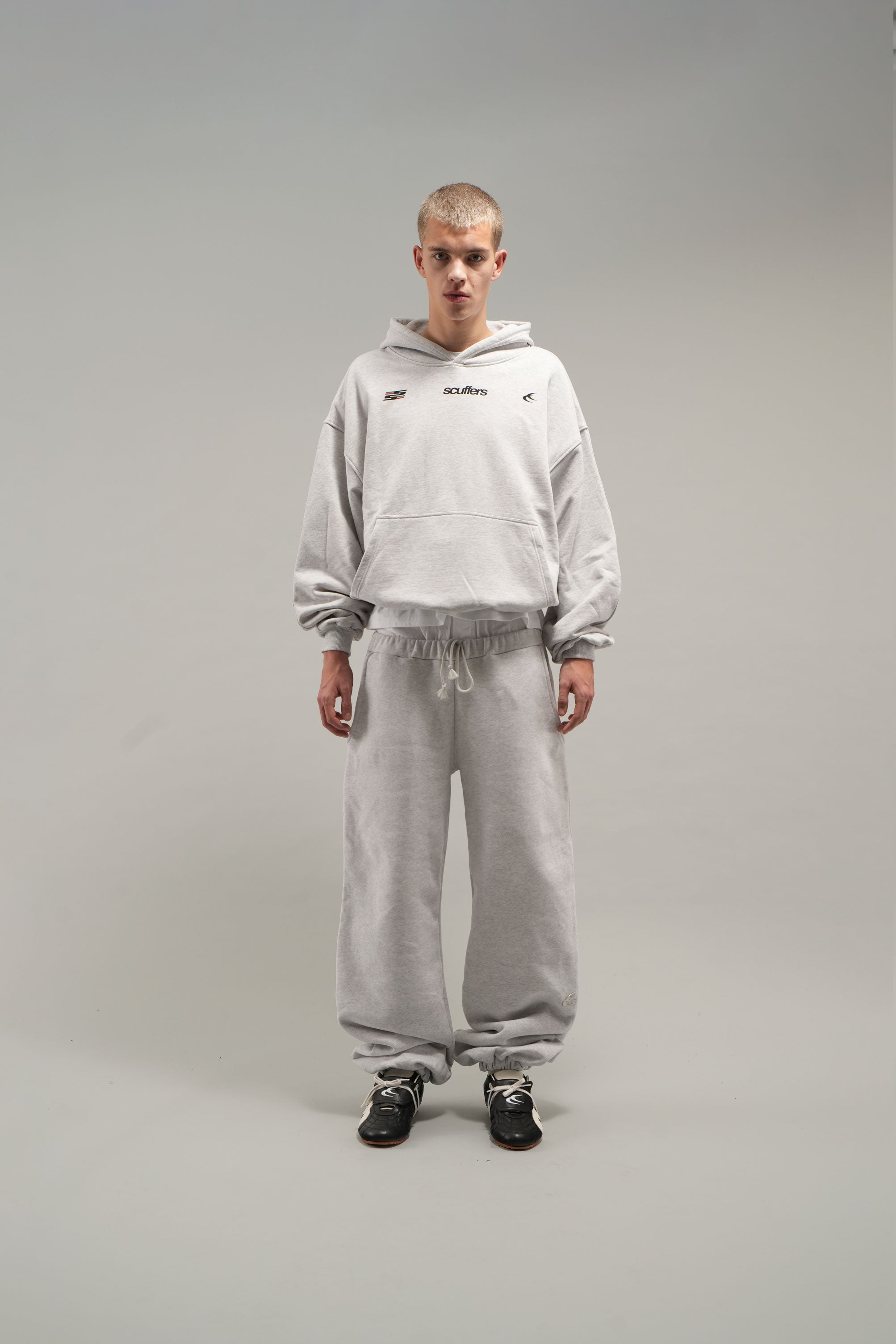 Pininfirina Jasnoszara Bluza z Kapturem