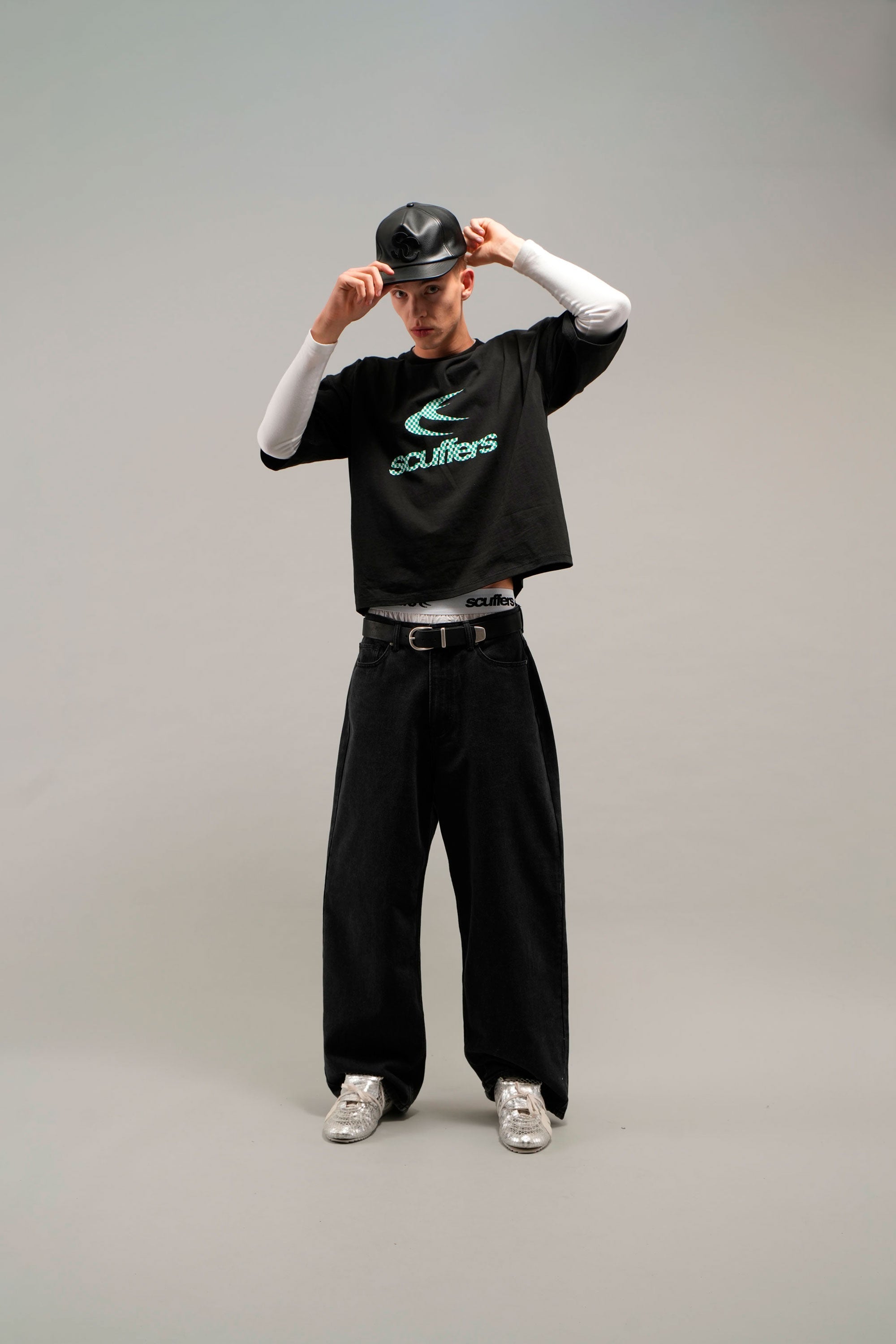 Czarny T-shirt Monaco